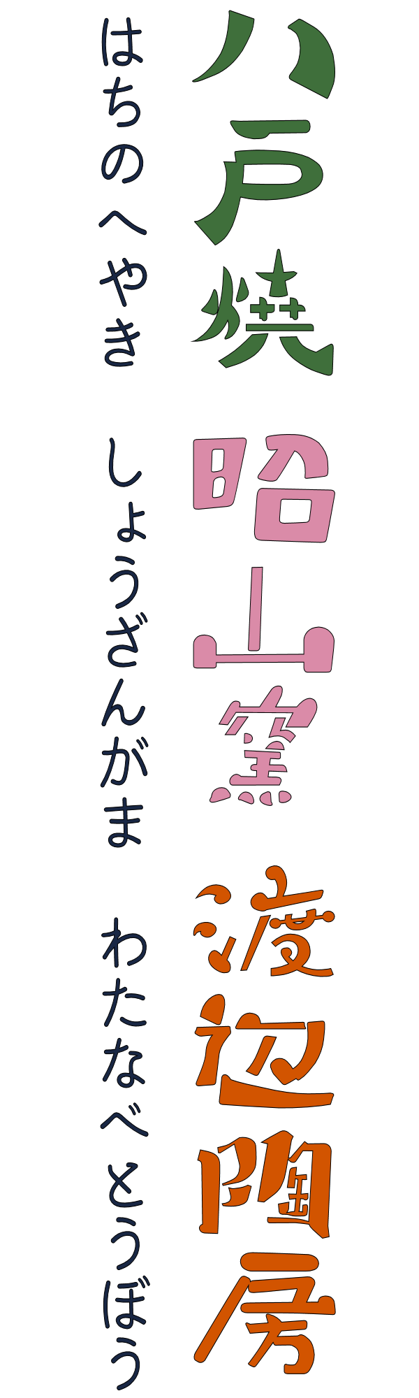 八戸焼・昭山窯・渡辺陶房